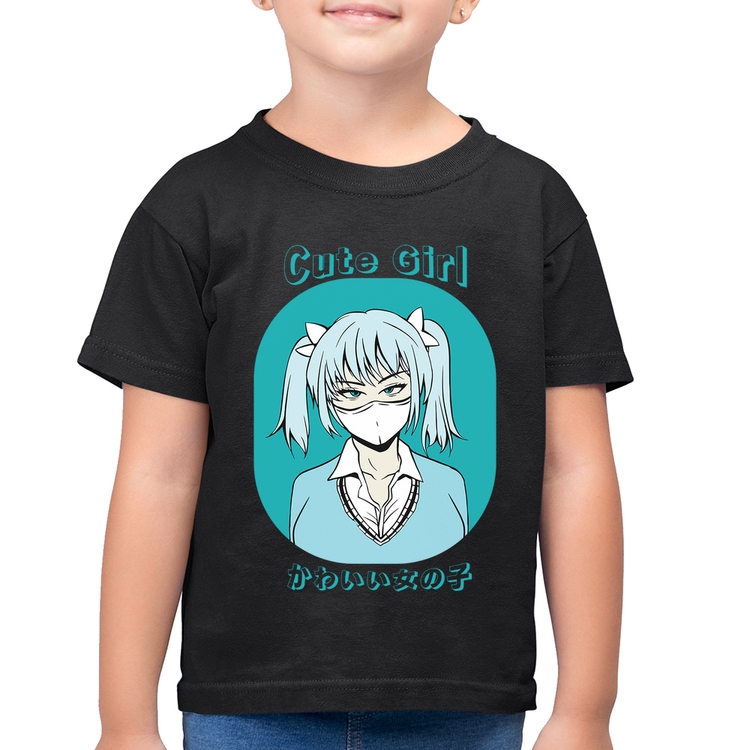 Camiseta Algodão Infantil Cute Girl