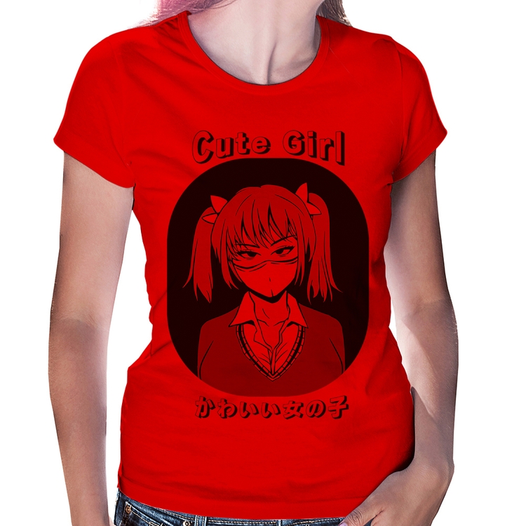 Baby Look Cute Girl - Vermelha