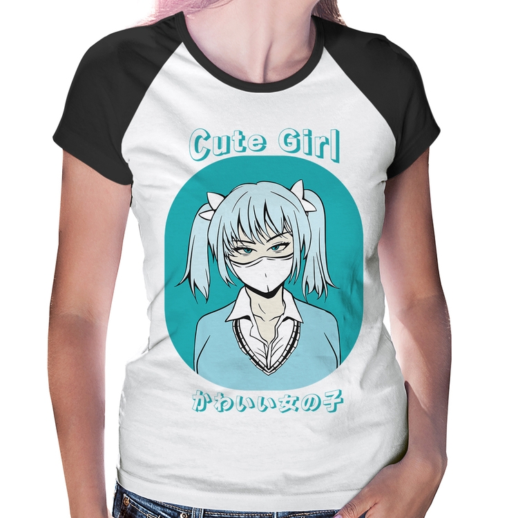 Baby Look Raglan Cute Girl