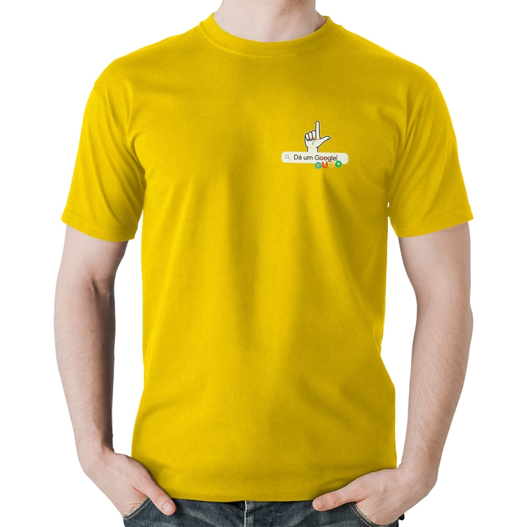 Camiseta Algodão Dá um GUGO - Amarela