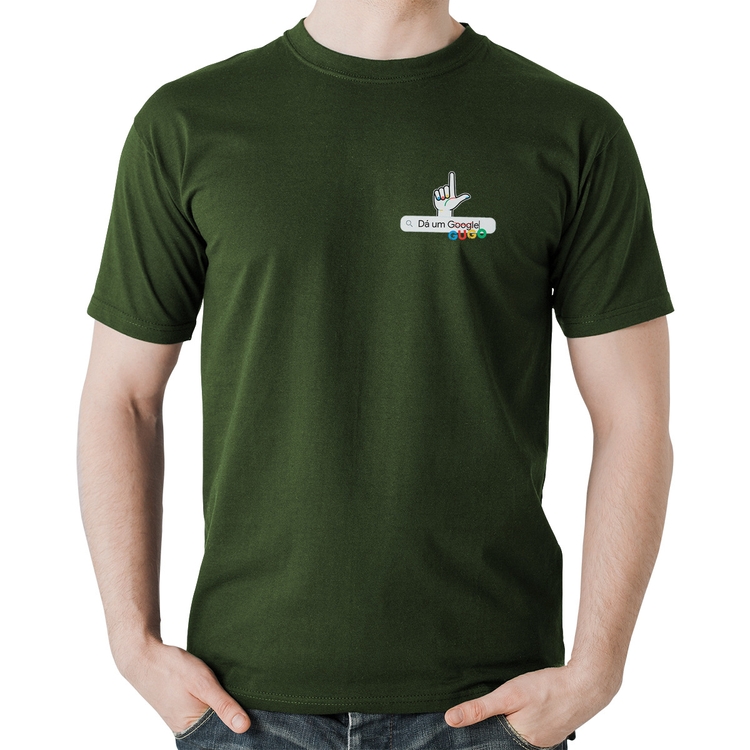 Camiseta Algodão Dá um GUGO - Musgo