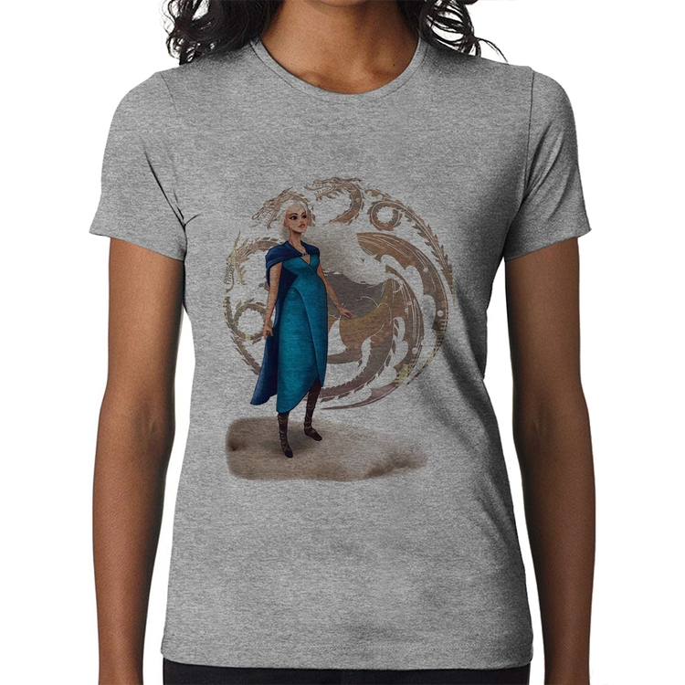 Baby Look Daenerys Targaryen Art - Cinza