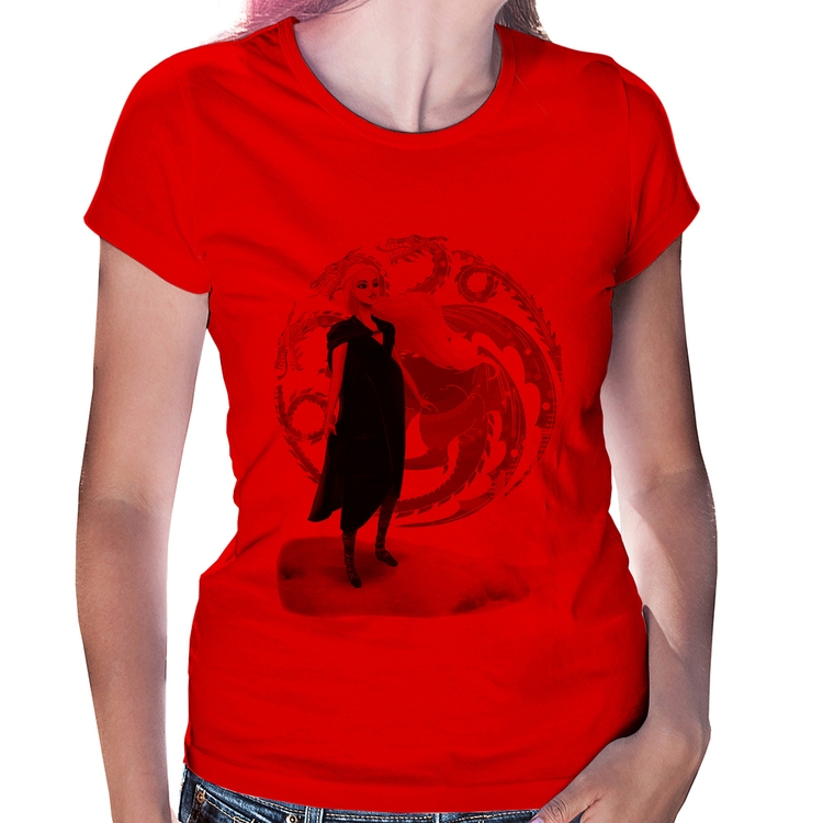 Baby Look Daenerys Targaryen Art - Vermelha