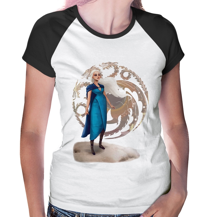 Baby Look Raglan Daenerys Targaryen Art