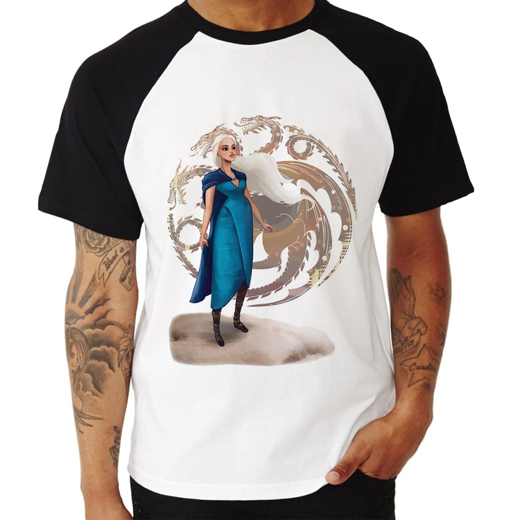 Camiseta Raglan Daenerys Targaryen Art