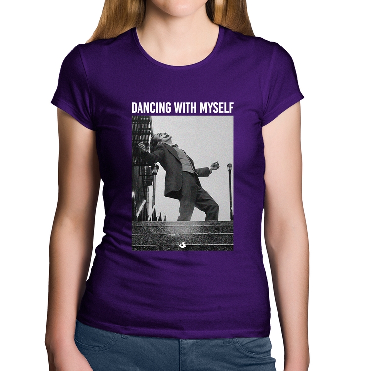 Baby Look Algodão Dancing with myself - Roxa