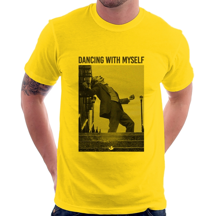 Camiseta Dancing with myself - Amarela