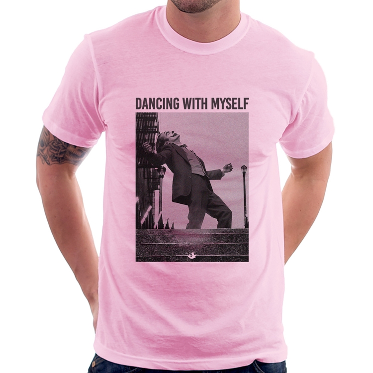 Camiseta Dancing with myself - Rosa Bebê