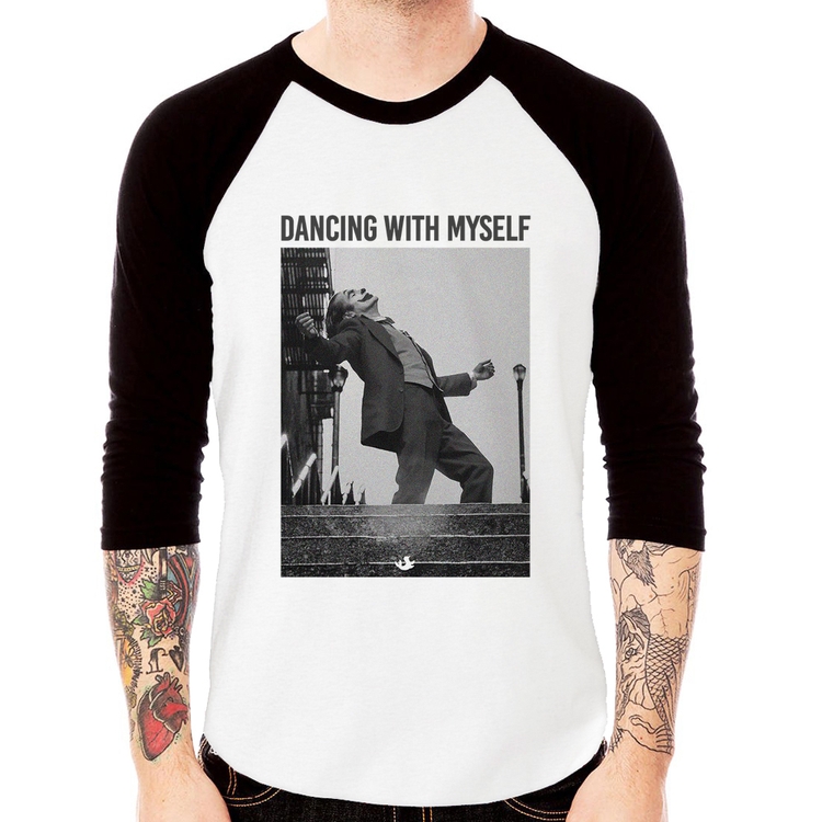 Camiseta Raglan Dancing with myself Manga 3/4