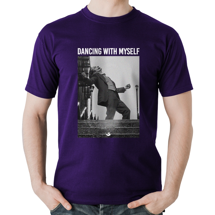 Camiseta Algodão Dancing with myself - Roxa