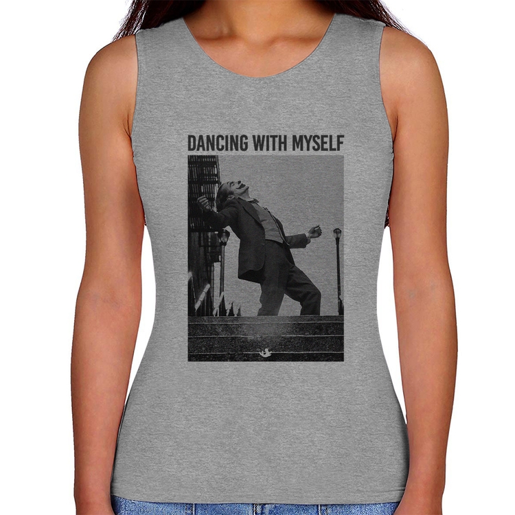 Regata Feminina Dancing with myself - Cinza