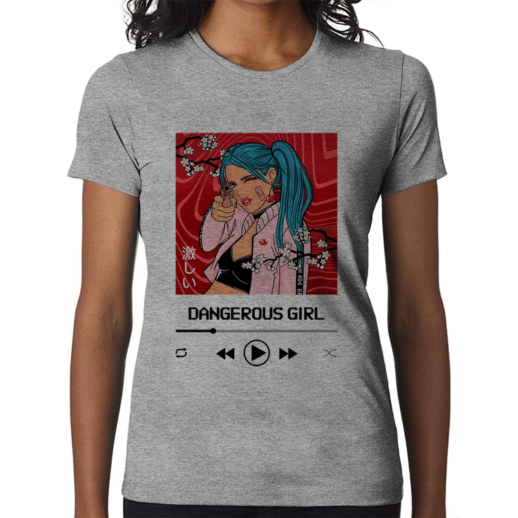 Baby Look Dangerous Girl - Cinza