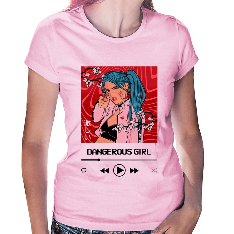 Baby Look Dangerous Girl - Rosa Bebê