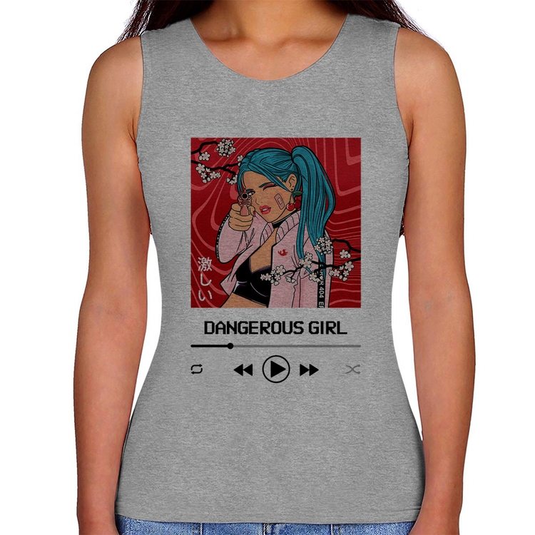 Regata Feminina Dangerous Girl - Cinza