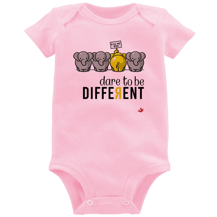 Body Bebê Dare to be different - Rosa Bebê