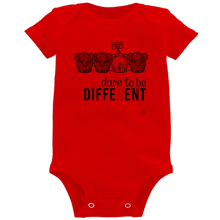 Body Bebê Dare to be different - Vermelho