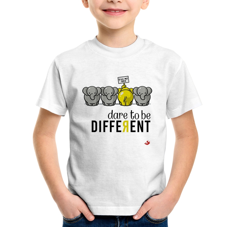 Camiseta Infantil Dare to be different