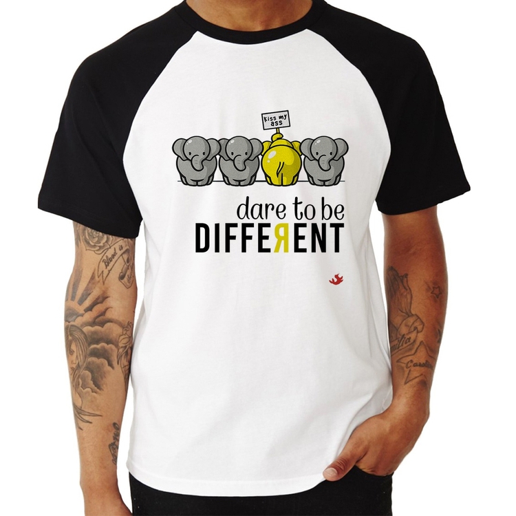 Camiseta Raglan Dare to be different