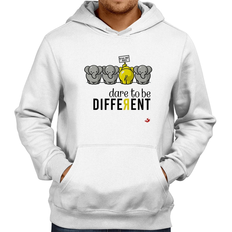 Moletom Dare to be different - Branco