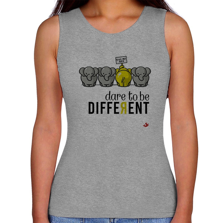 Regata Feminina Dare to be different - Cinza