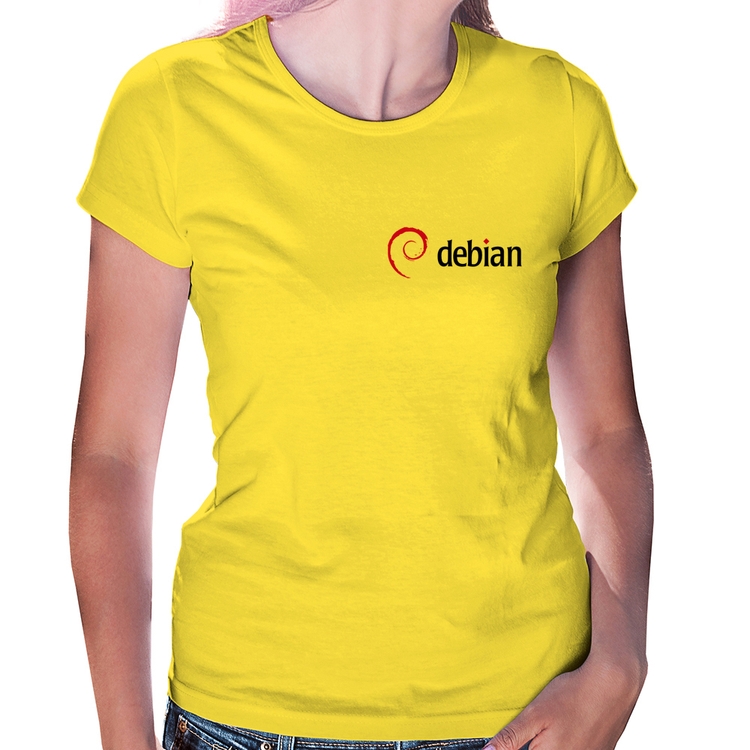 Baby Look Debian Linux - Amarela