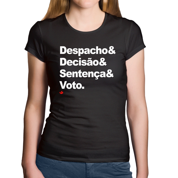 Baby Look Algodão Despacho & Decisão & Sentença & Voto