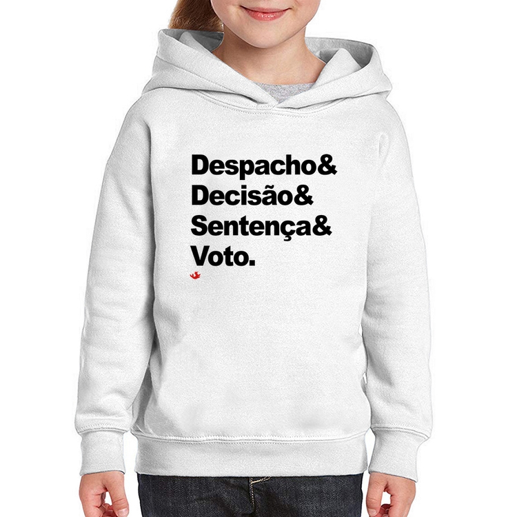 Moletom Infantil Despacho & Decisão & Sentença & Voto