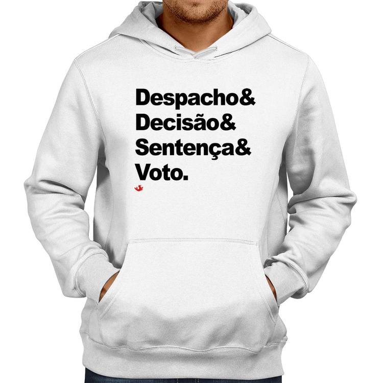 Moletom Despacho & Decisão & Sentença & Voto - Branco