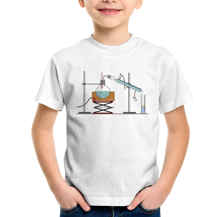 Camiseta Infantil Destilação Química