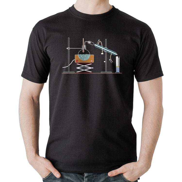 Camiseta Algodão Destilação Química