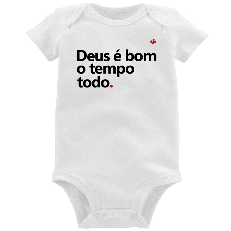 Body Bebê Deus é bom o tempo todo