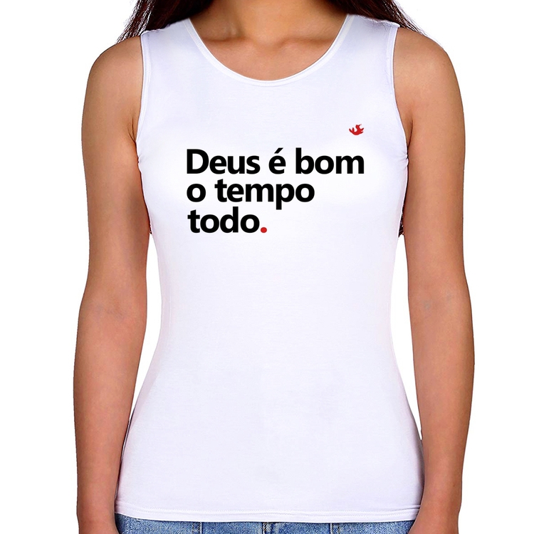 Regata Feminina Deus é bom o tempo todo