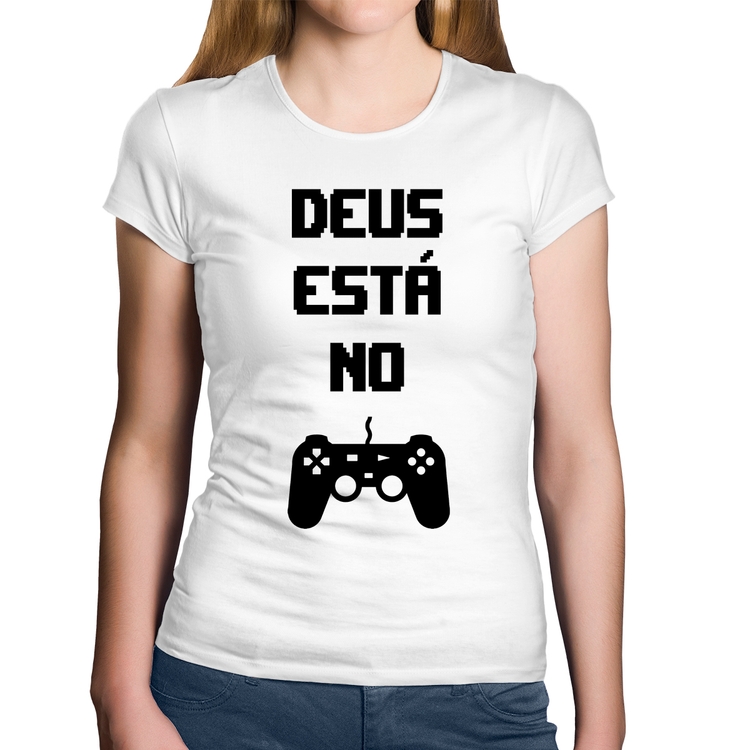 Baby Look Algodão Deus está no controle - Branca