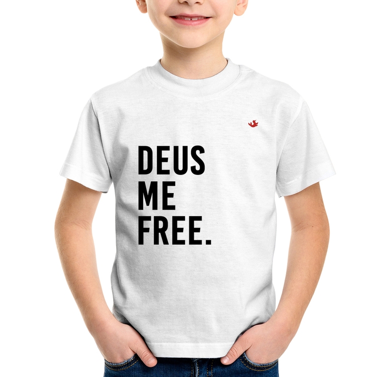 Camiseta Infantil Deus me free