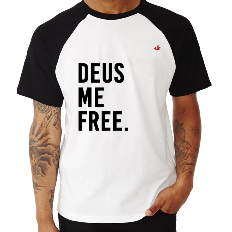 Camiseta Raglan Deus me free