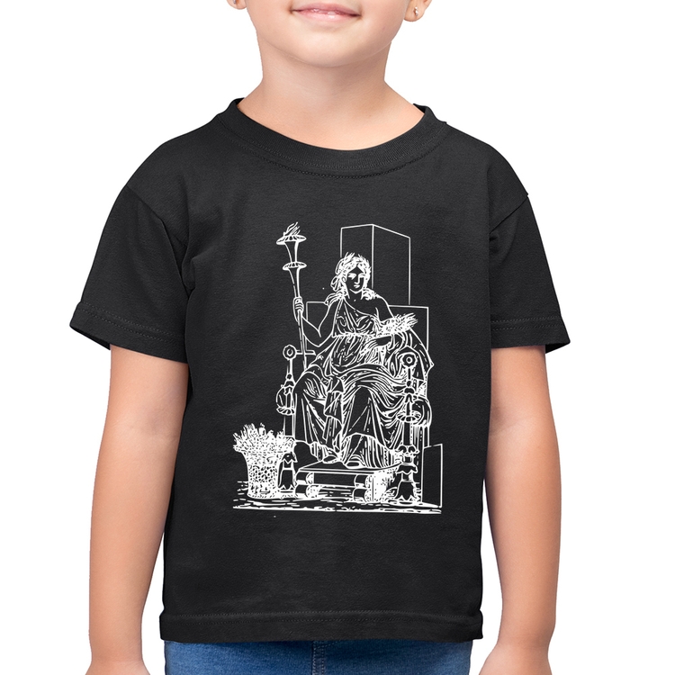 Camiseta Algodão Infantil Deusa Ceres