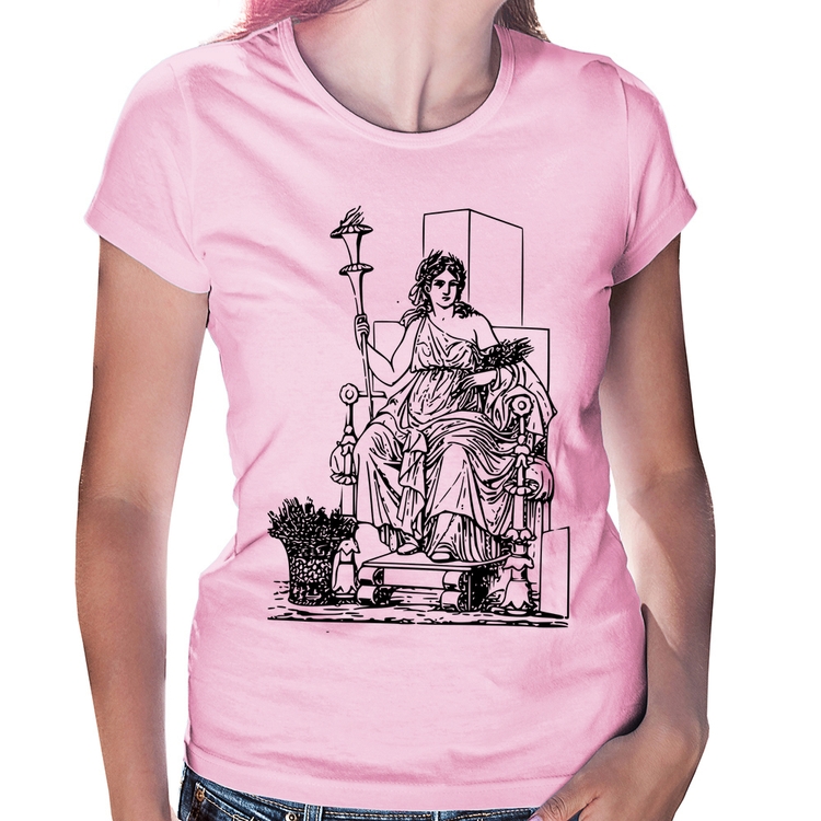 Baby Look Deusa Ceres - Rosa Bebê