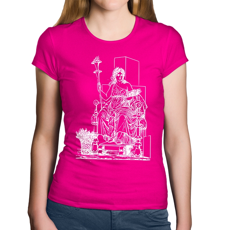 Baby Look Algodão Deusa Ceres - Rosa