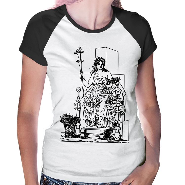 Baby Look Raglan Deusa Ceres