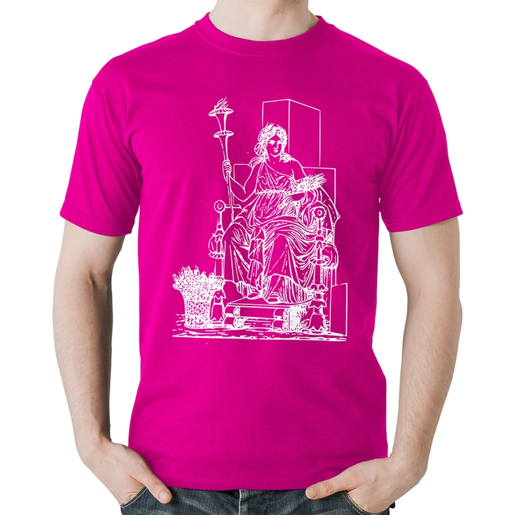 Camiseta Algodão Deusa Ceres - Rosa