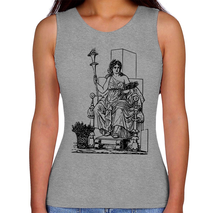 Regata Feminina Deusa Ceres - Cinza