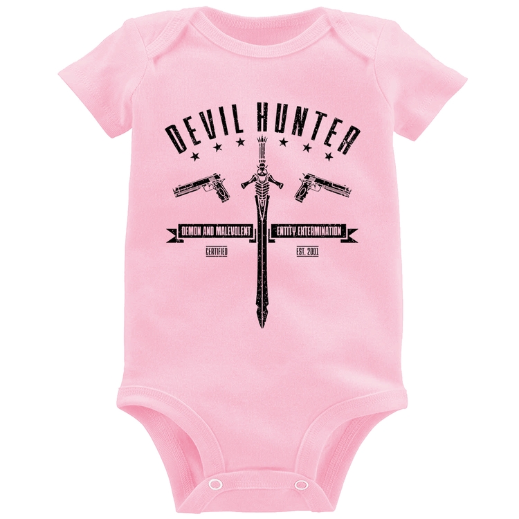 Body Bebê Devil Hunter - Rosa Bebê