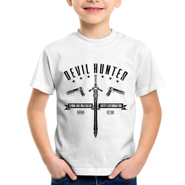 Camiseta Infantil Devil Hunter