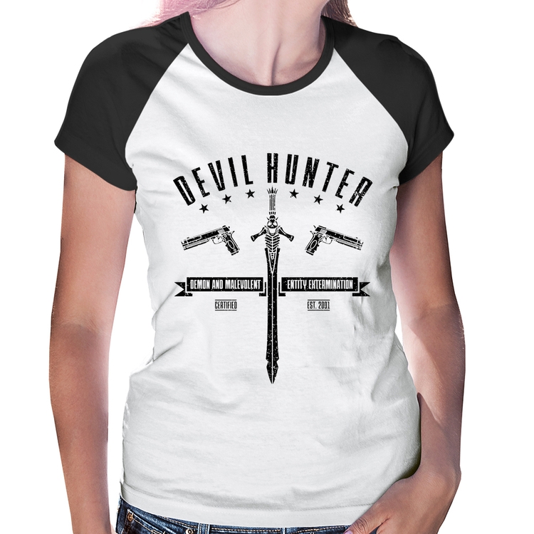 Baby Look Raglan Devil Hunter