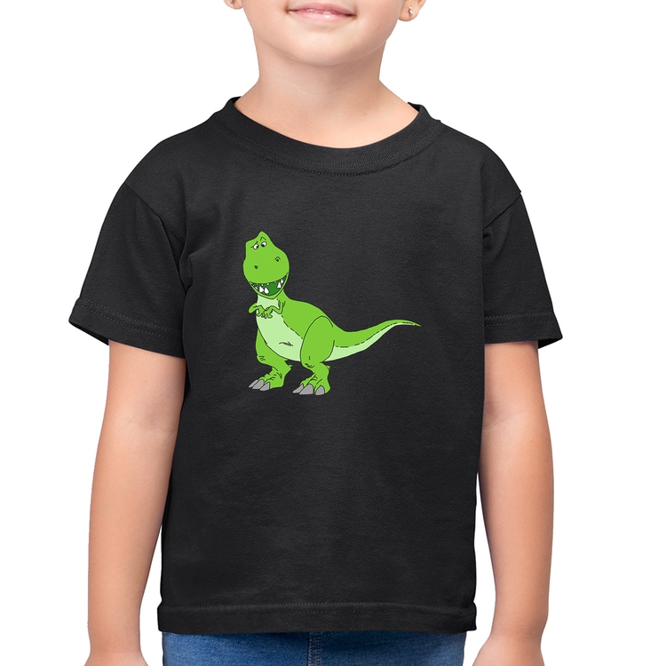 Camiseta Algodão Infantil Dinossauro