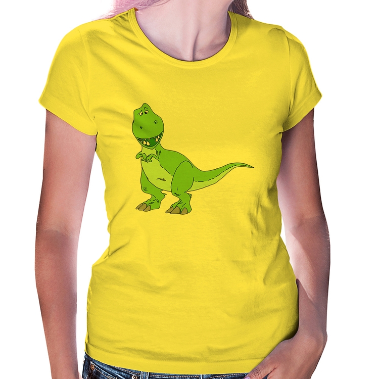 Baby Look Dinossauro - Amarela