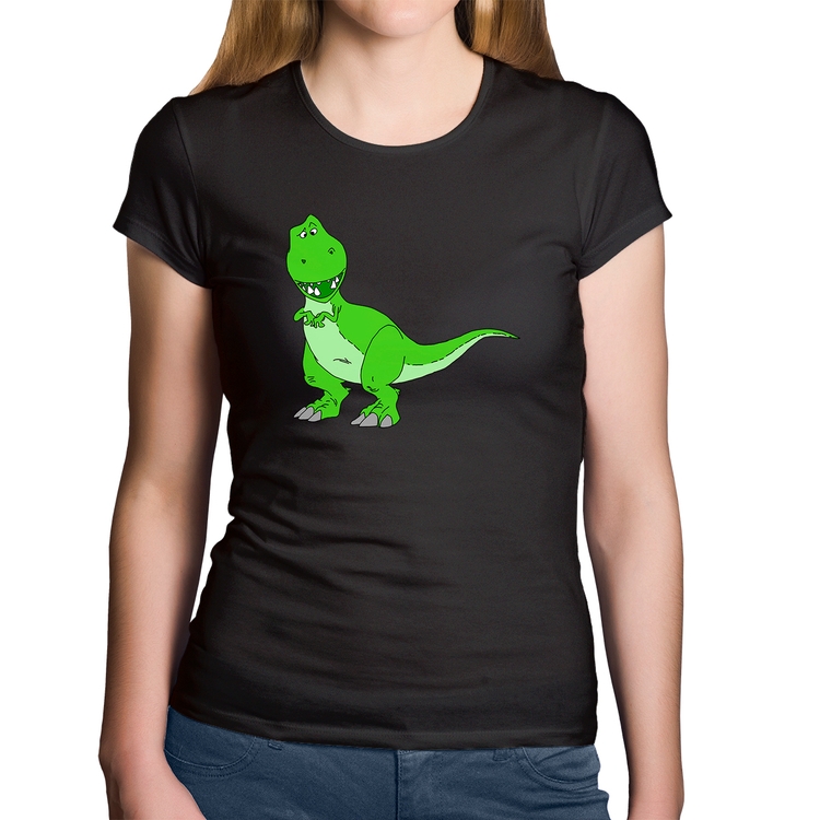 Baby Look Algodão Dinossauro