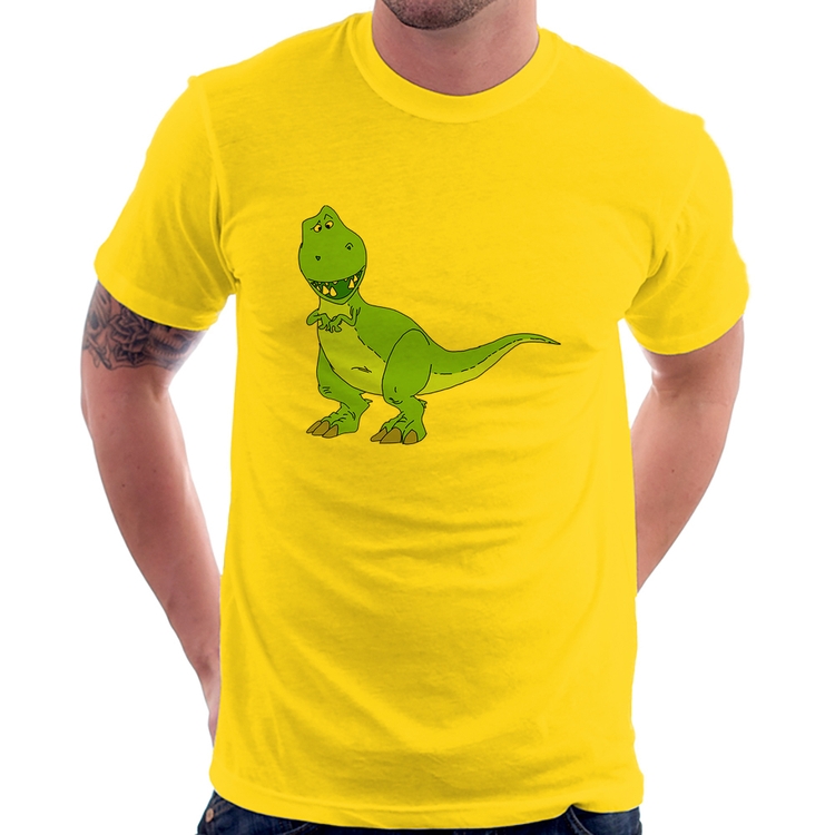 Camiseta Dinossauro - Amarela
