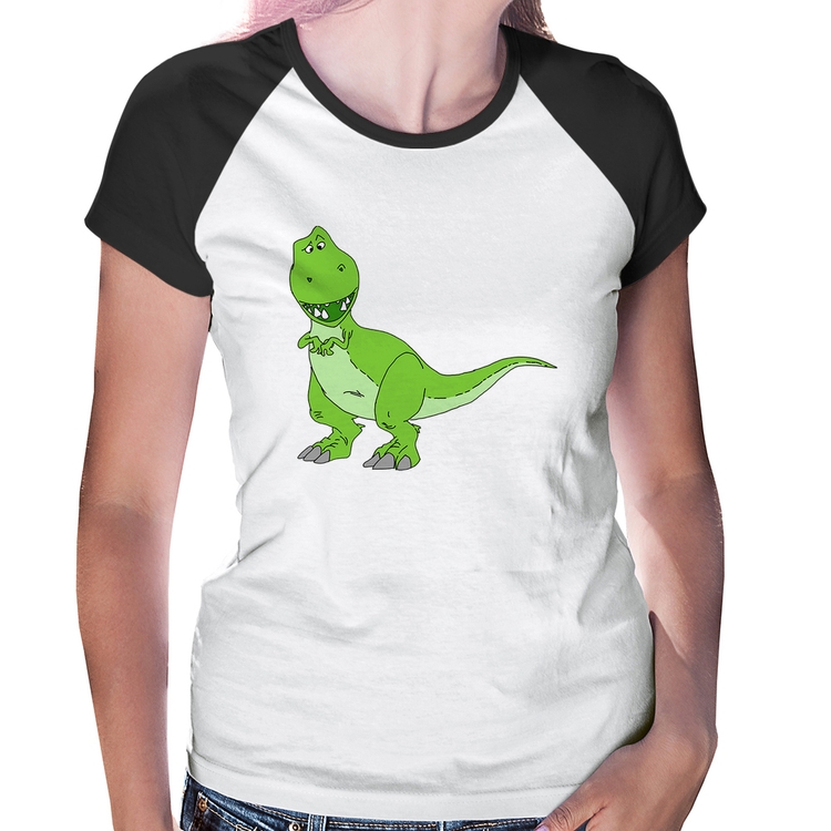 Baby Look Raglan Dinossauro