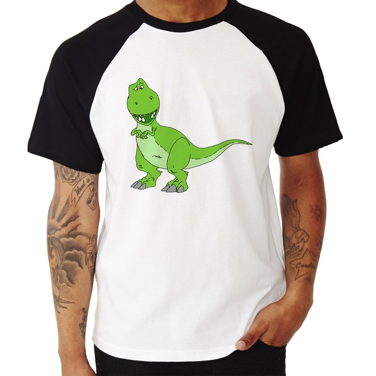 Camiseta Raglan Dinossauro